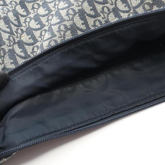 CHRISTIAN DIOR Black Canvas Trotter Shoulder Bag - Picture 9 of 9